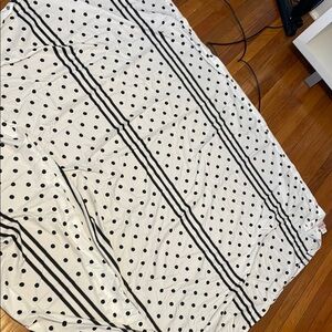 Black and White Polka Dot Blanket